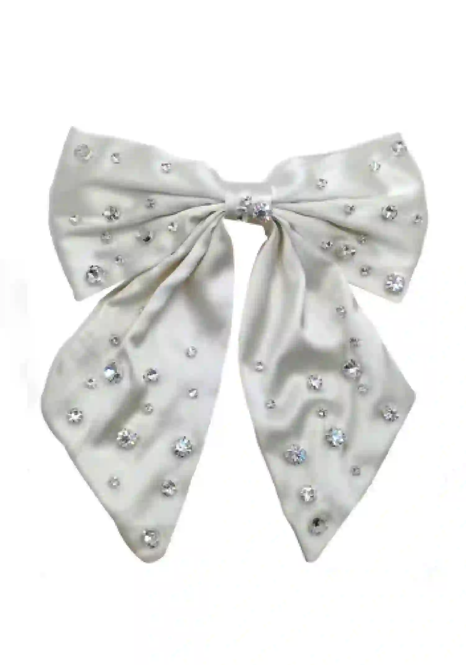 Believe by Brilliance Women's Glass Stone Embellished Hair Bow