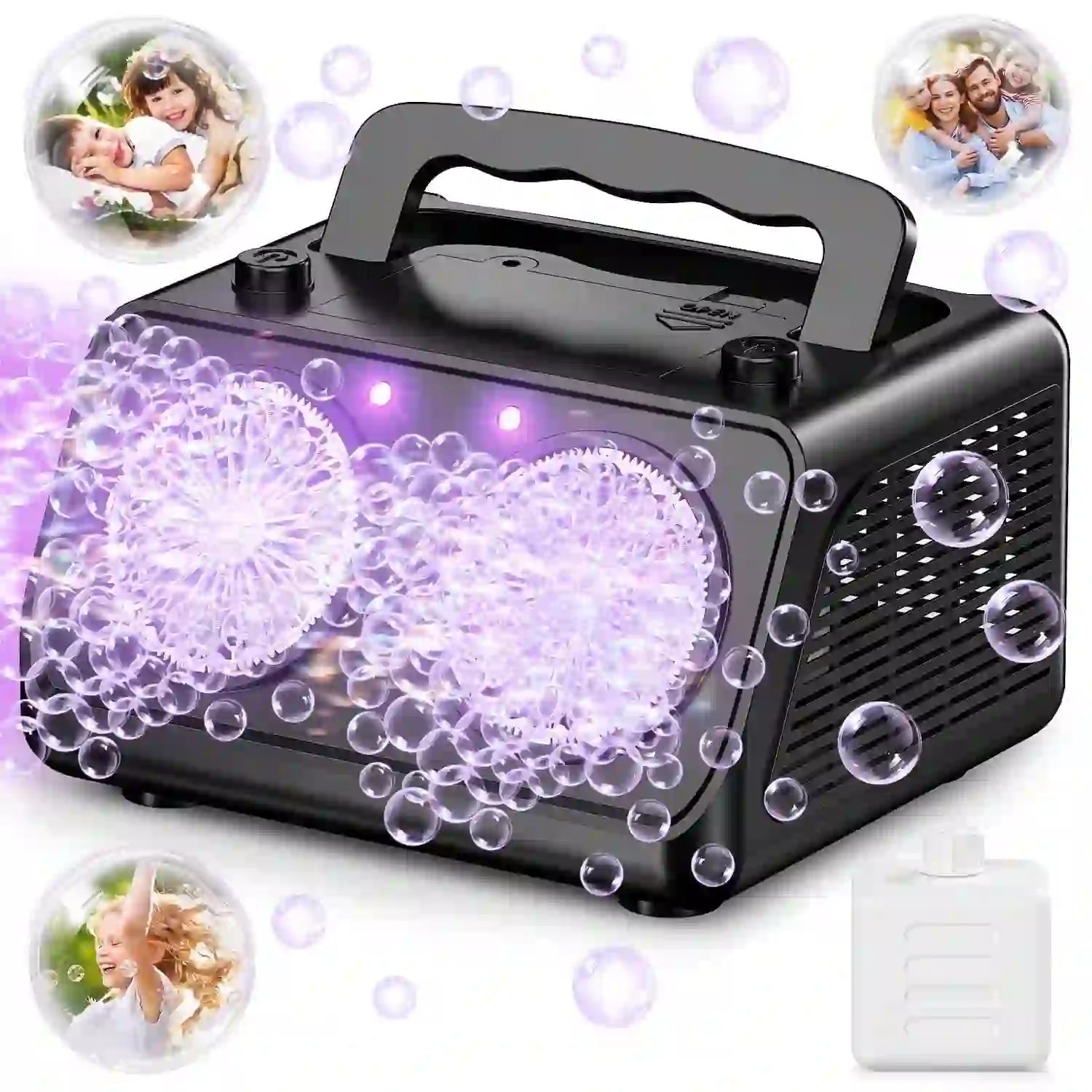 TINANA Automatic LED Bubble Machine for Kids