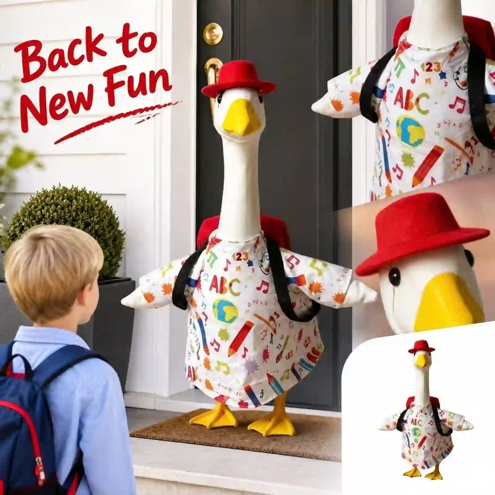 Porch Goose Outfit, Back to School Costume Set