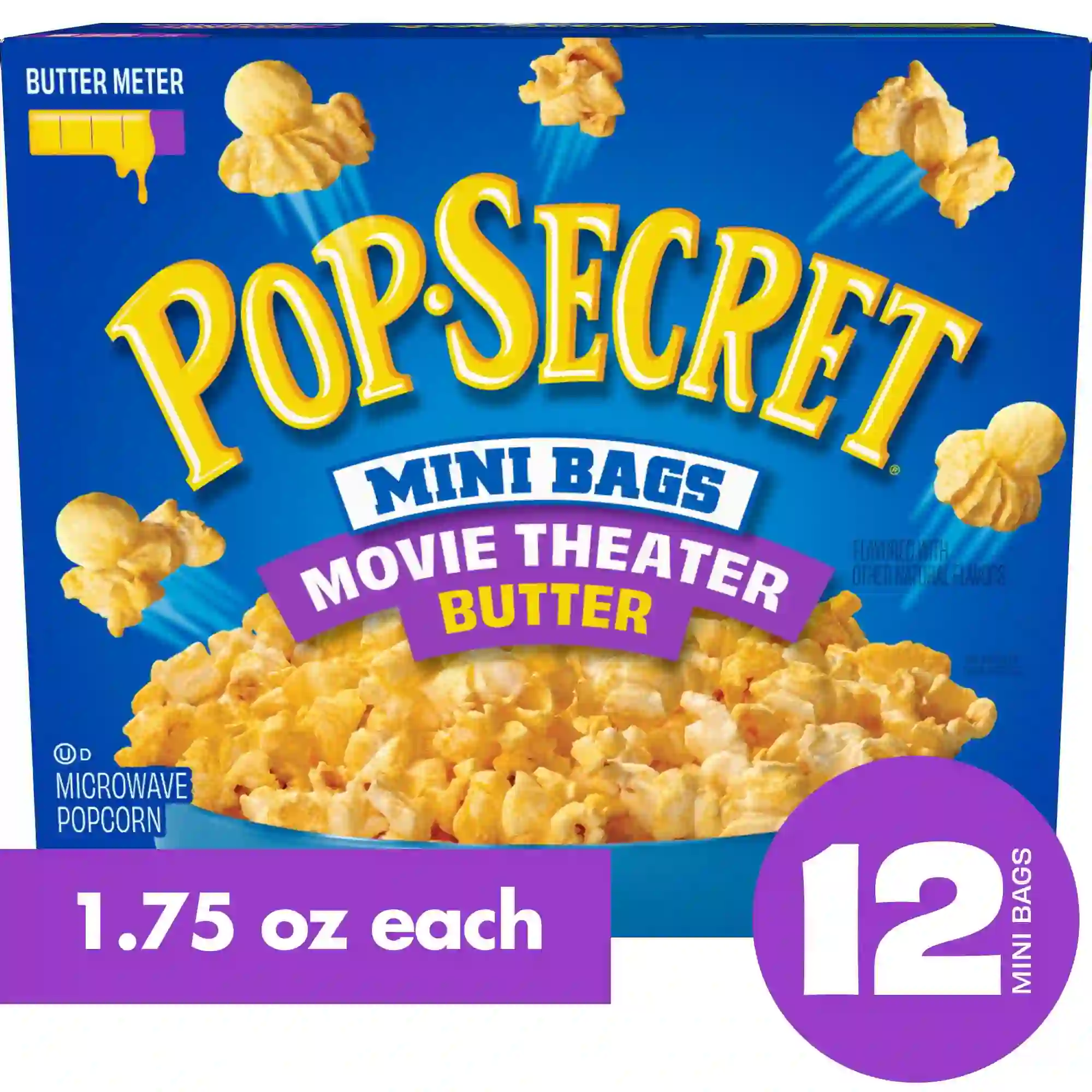 Pop Secret Microwave Popcorn, 1.75 oz Mini Bags, 12 Ct