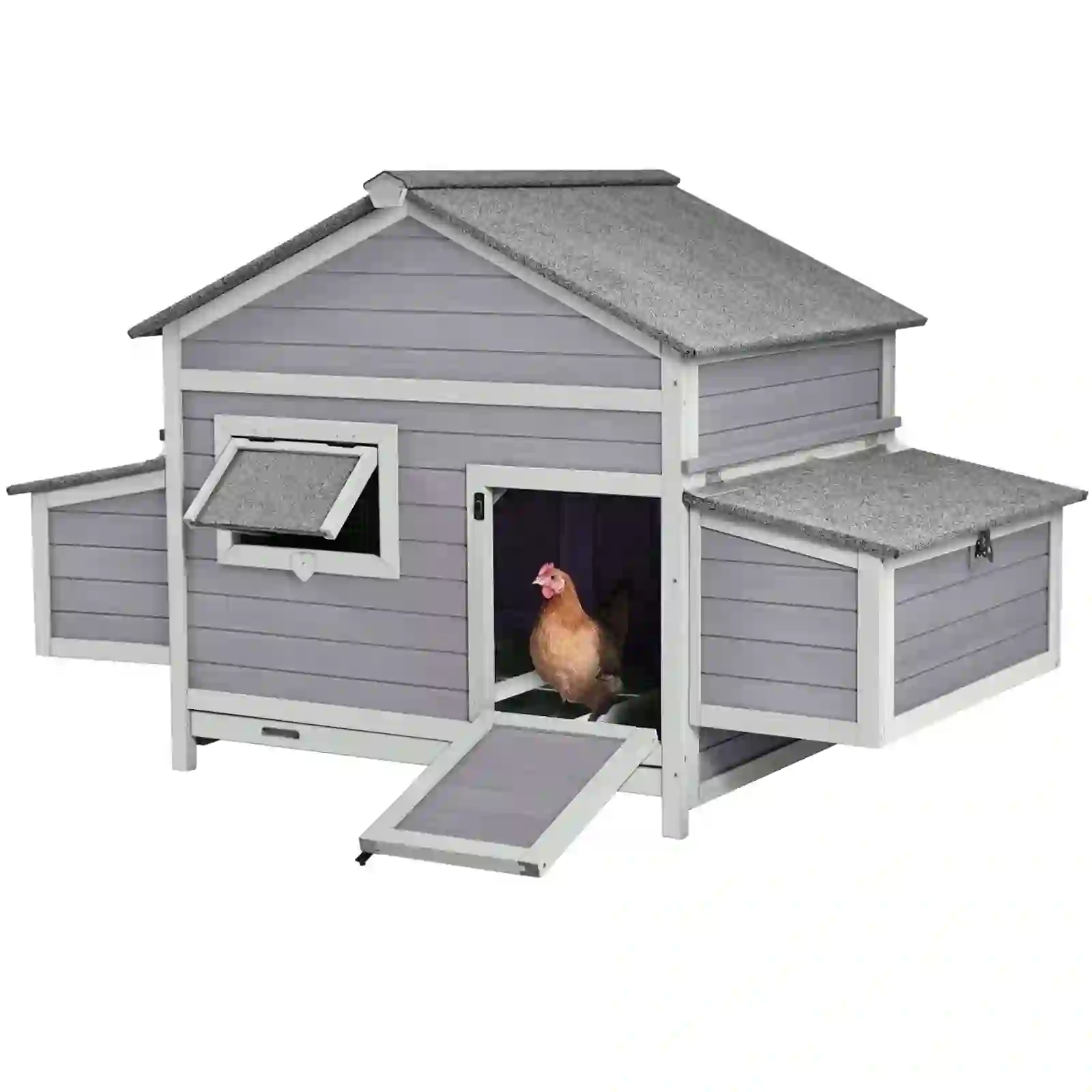 Aivituvin Chicken Coop Outdoor Hen House Duck Coop Rabbit Hutch