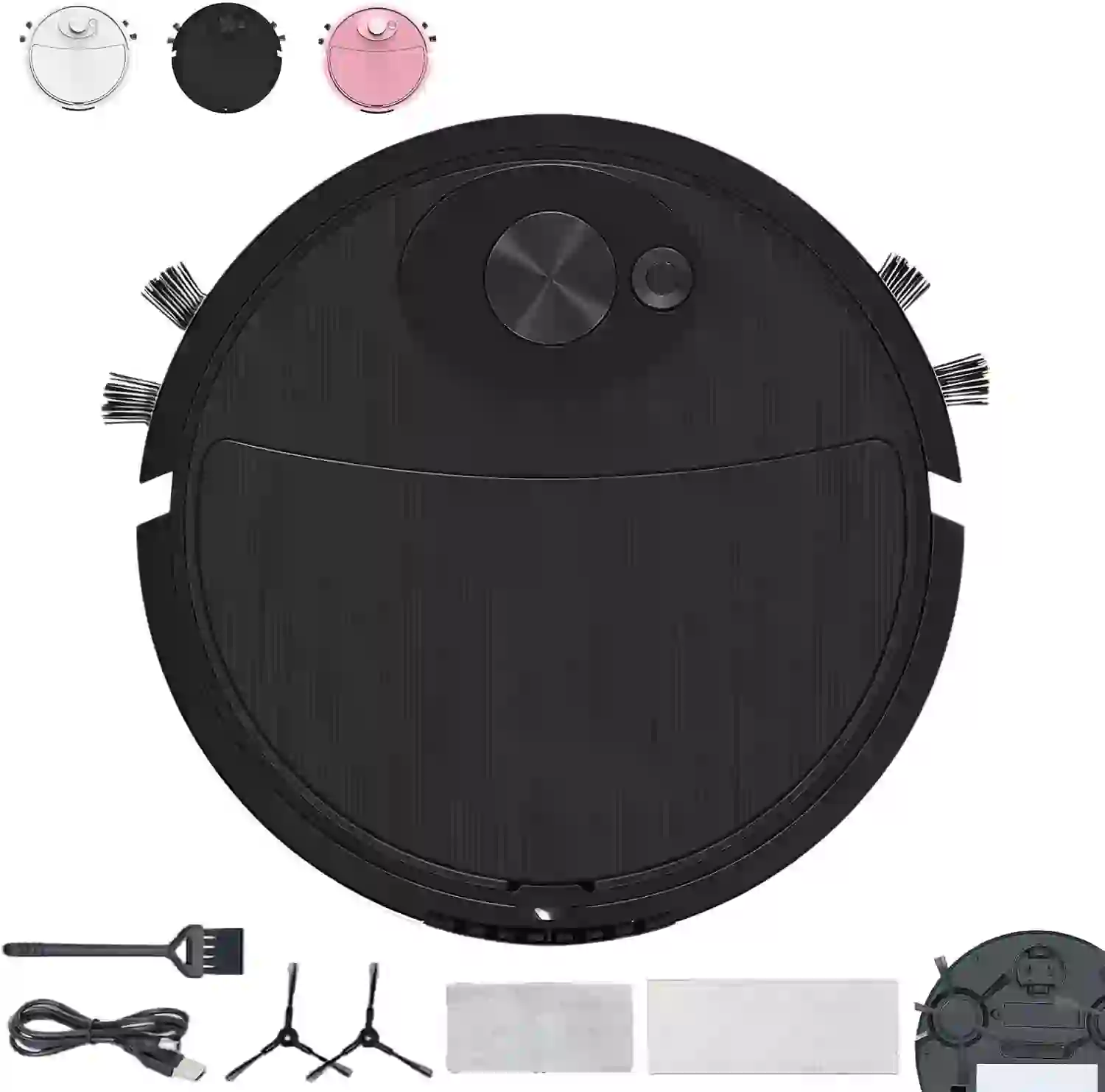 Mini Car Robot Vacuum, Home-black