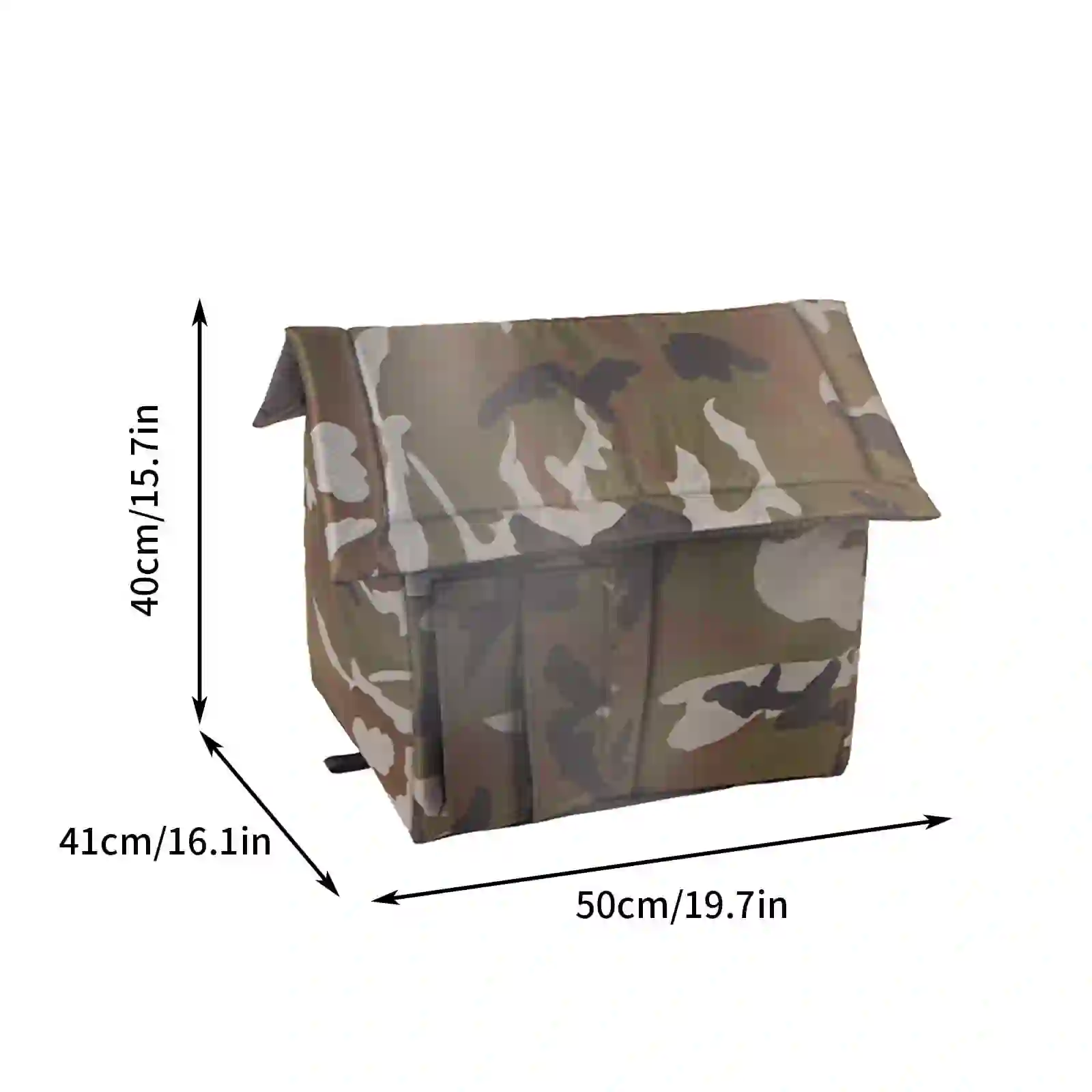 JMKQLZ Cat House for Outdoor Cat Insulated Stray, 19"x16"x15.7"