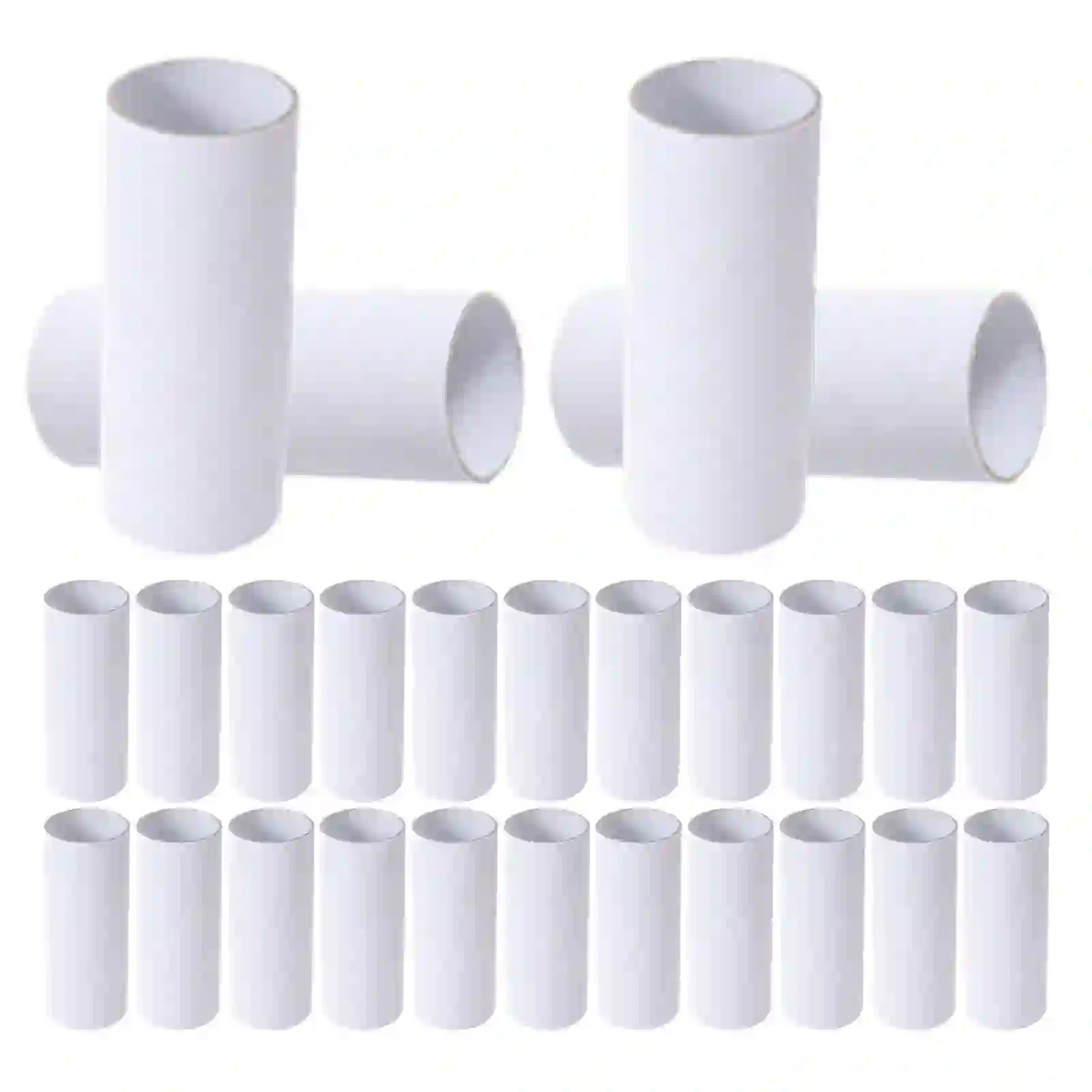 UPOUART 40Pcs Cylindrical Paper Tubes White