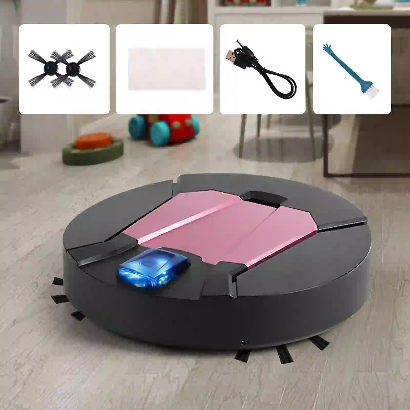 Smart Robot Vacuum Cleaner – 3-in-1 Sweeping, Slim 8.5cm Design