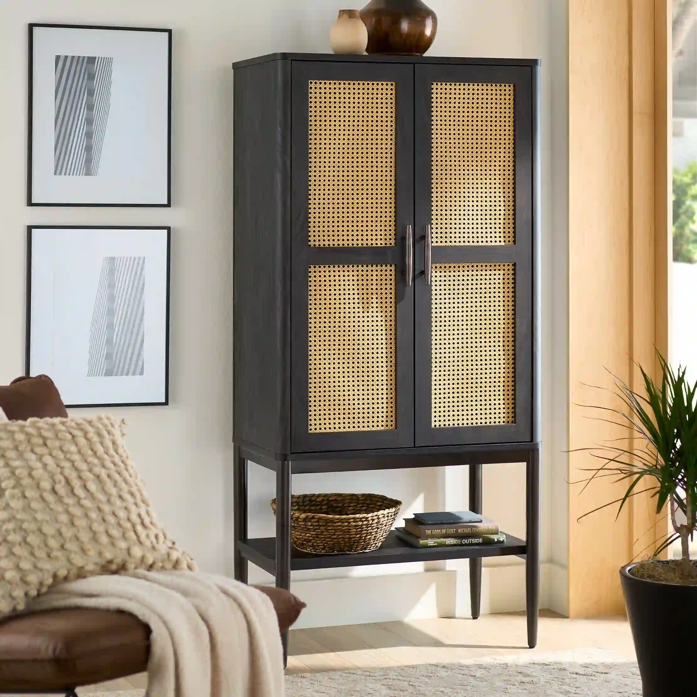Better Homes & Gardens Springwood Storage Accent, Charcoal
