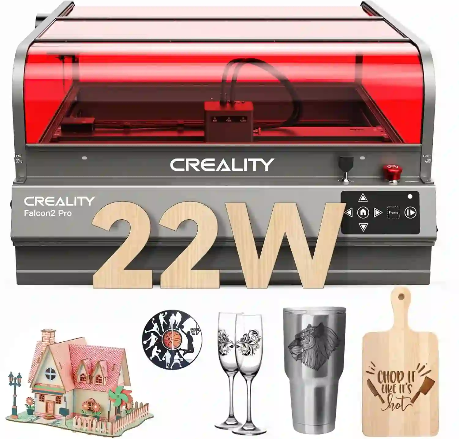 Creality Falcon2 Pro 22W Laser Engraver & Cutter 500mm/s Speed