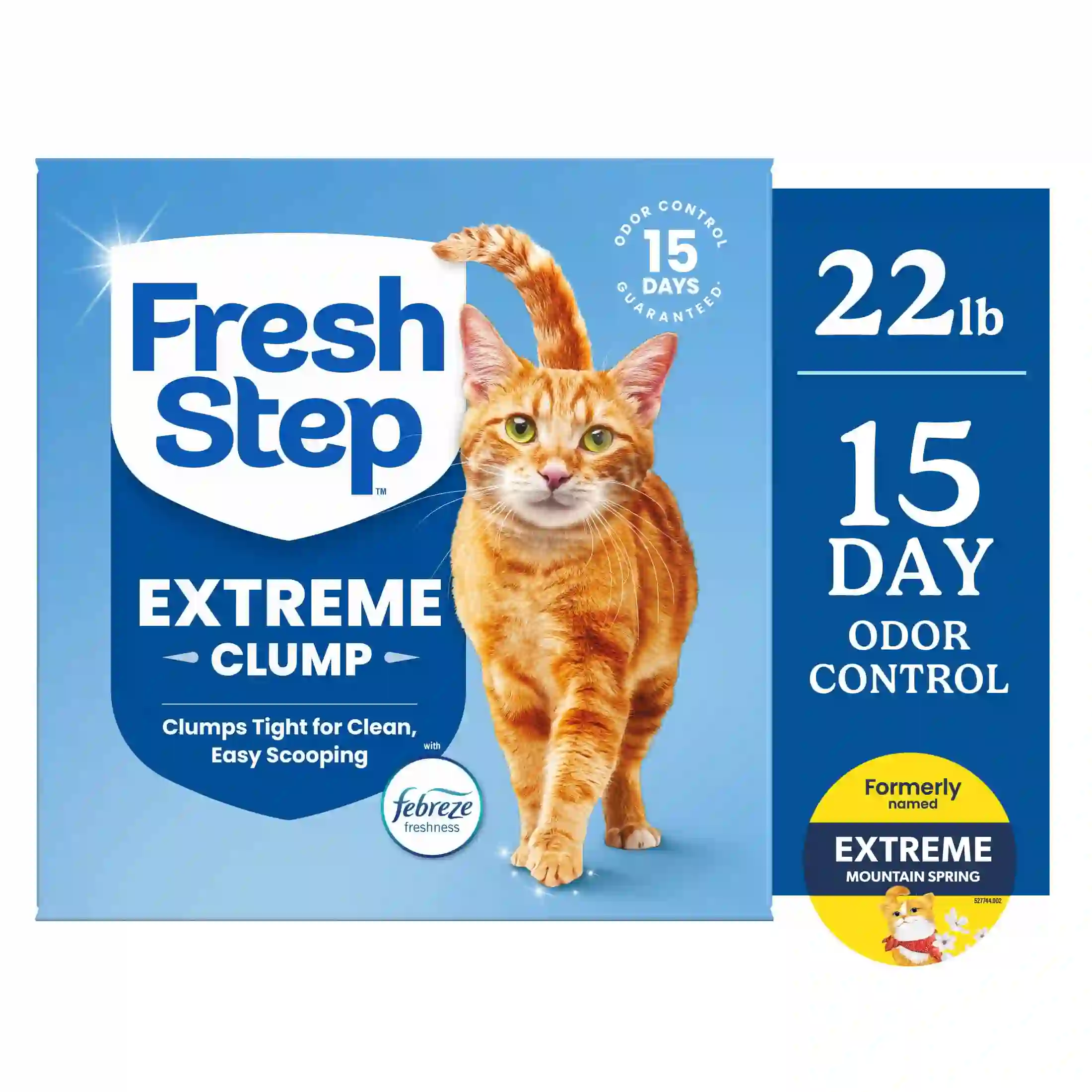 Fresh Step Extreme Clump Multi-Cat Clumping Cat Litter, 22 lb Box