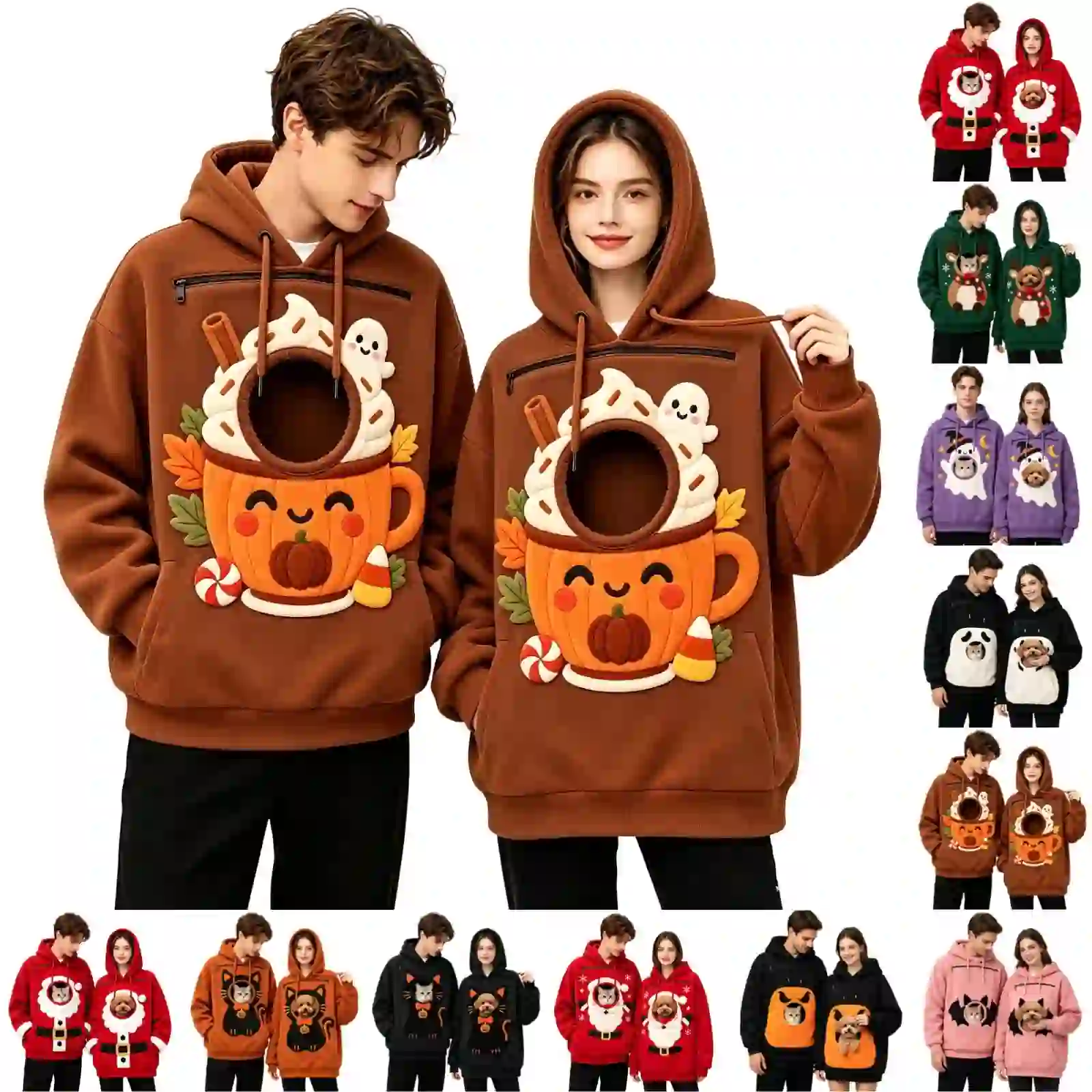 UDAUDU Pet Pouch Hoodie Cat Dog Carrier