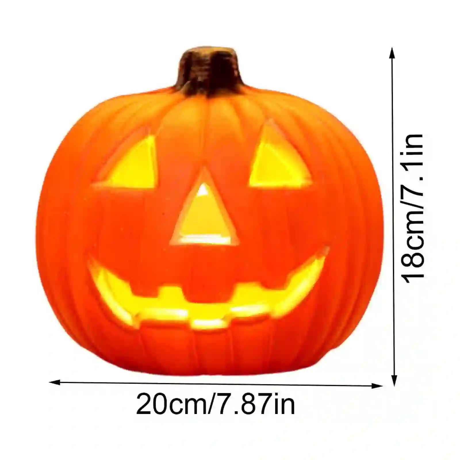 Tuvgenk Night Lights LED Lamp Pumpkin Plastic Fall Battery Orange