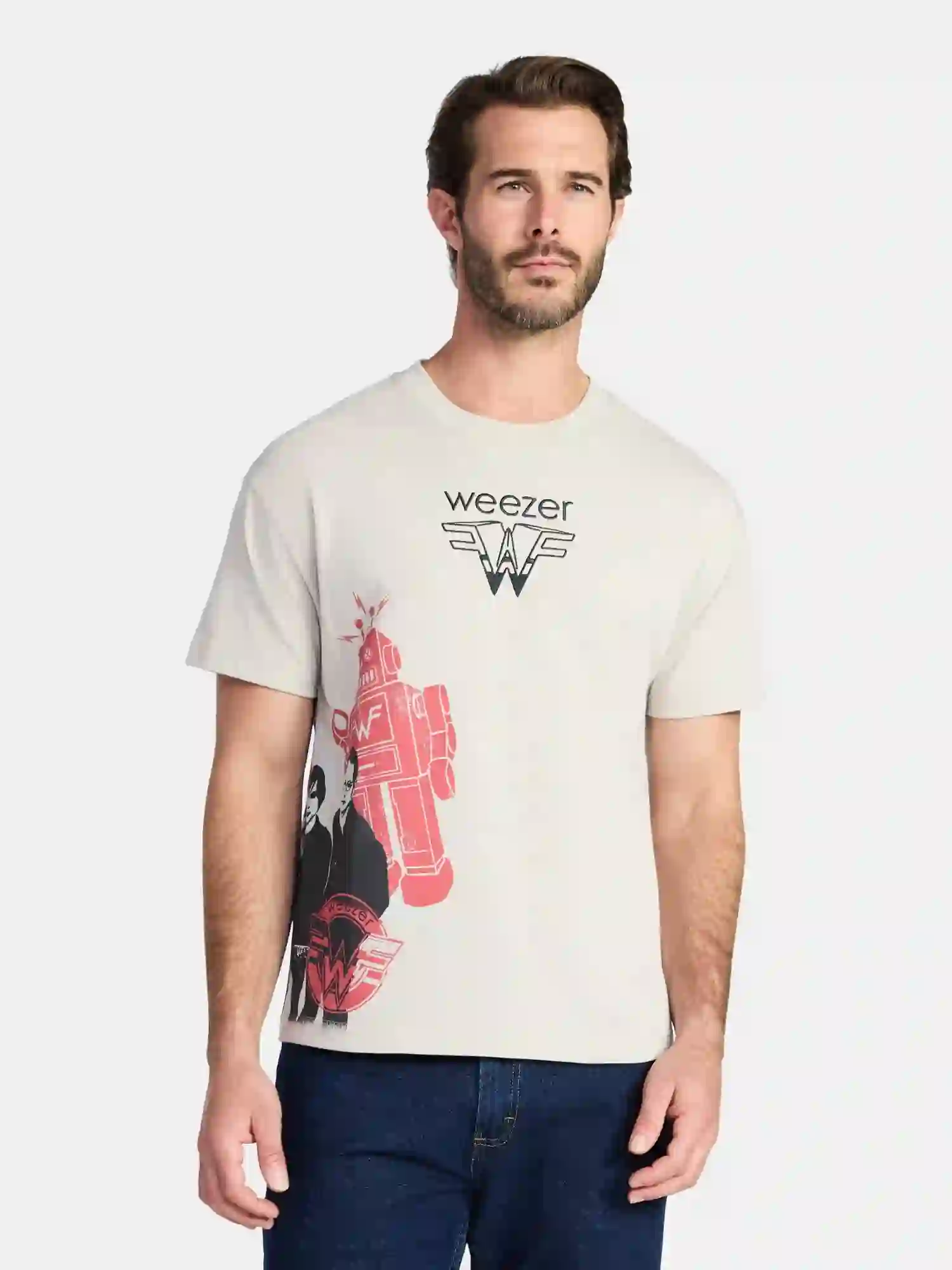 Weezer Men's and Big Men's Boxy Fit Graphic Tee, Sizes XS-3XL