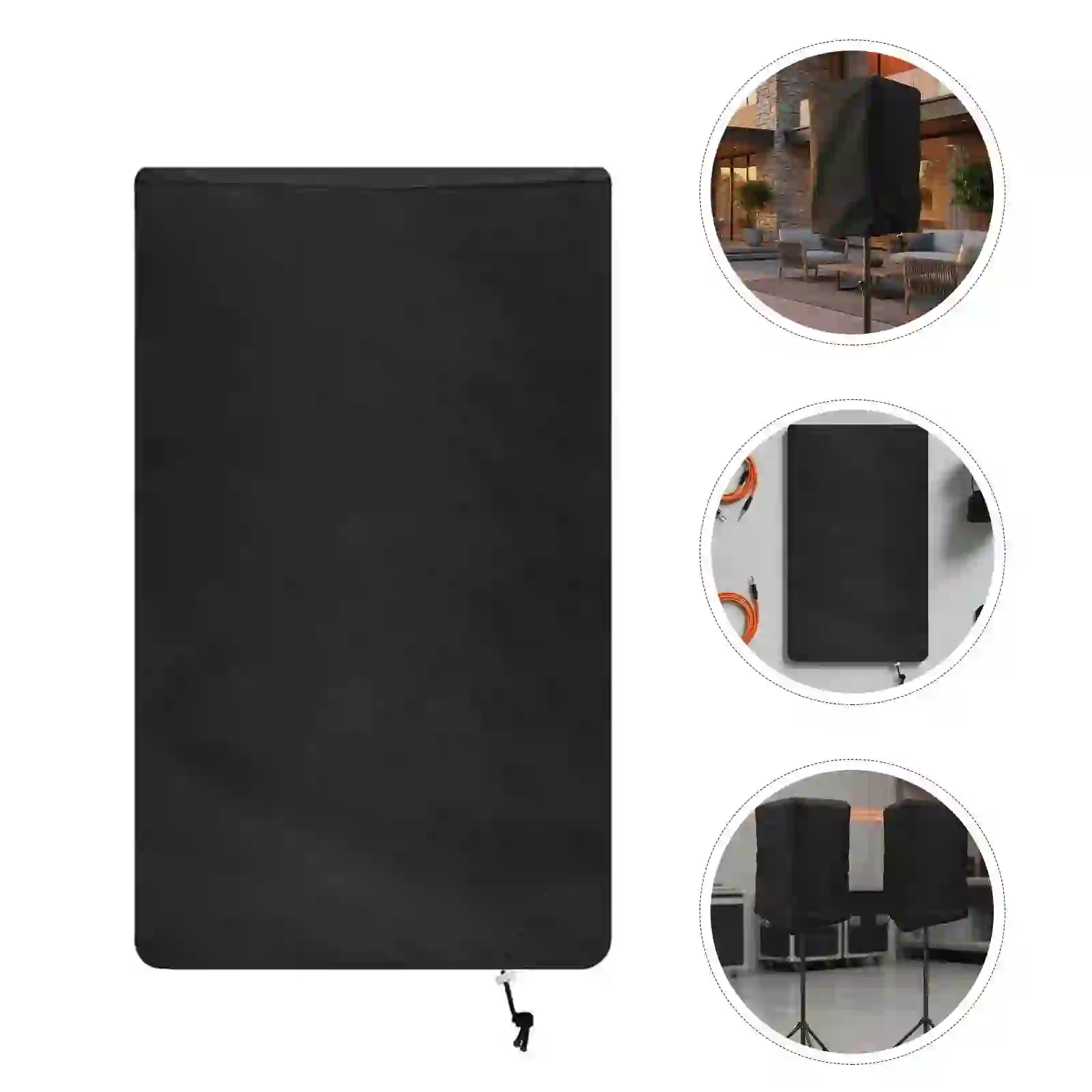 Minkissy Speaker Cover Waterproof Black Oxford Cloth Dustproof