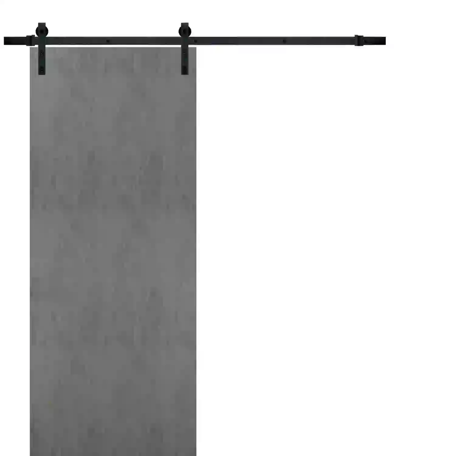 Sturdy Barn Door with Hardware – Planum 0020 Matte Black