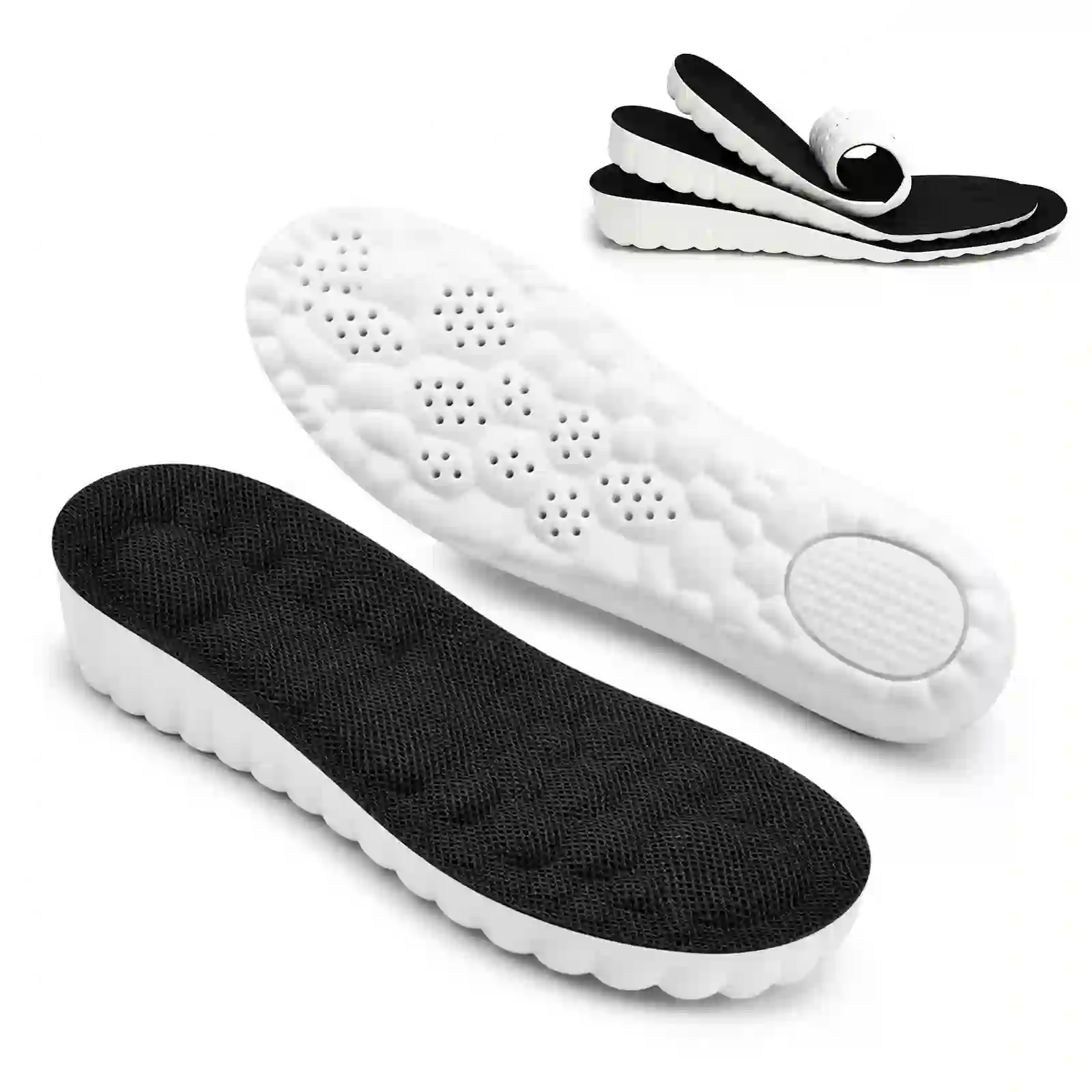 Height Increase Insoles for Men Women, 1.4 Inch Height Boosters