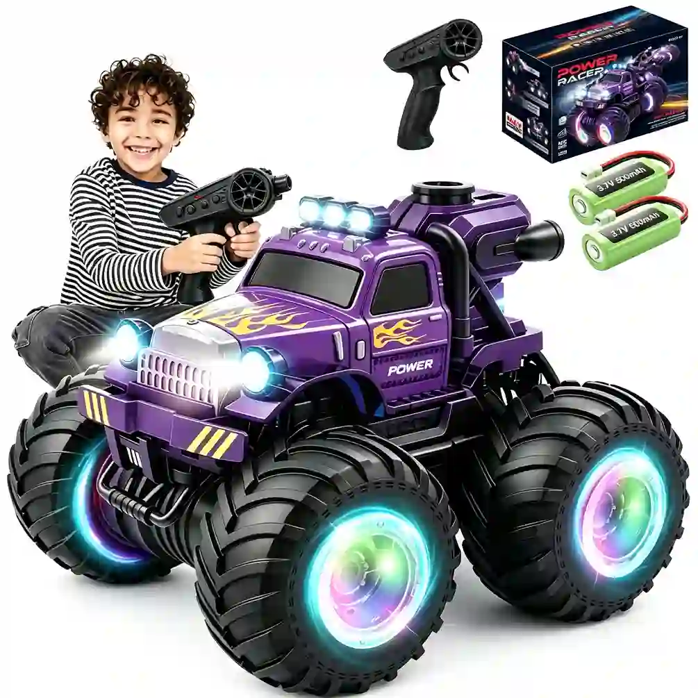 HNH Remote Control Mosnter Truck, RC Cars with Mist Spray