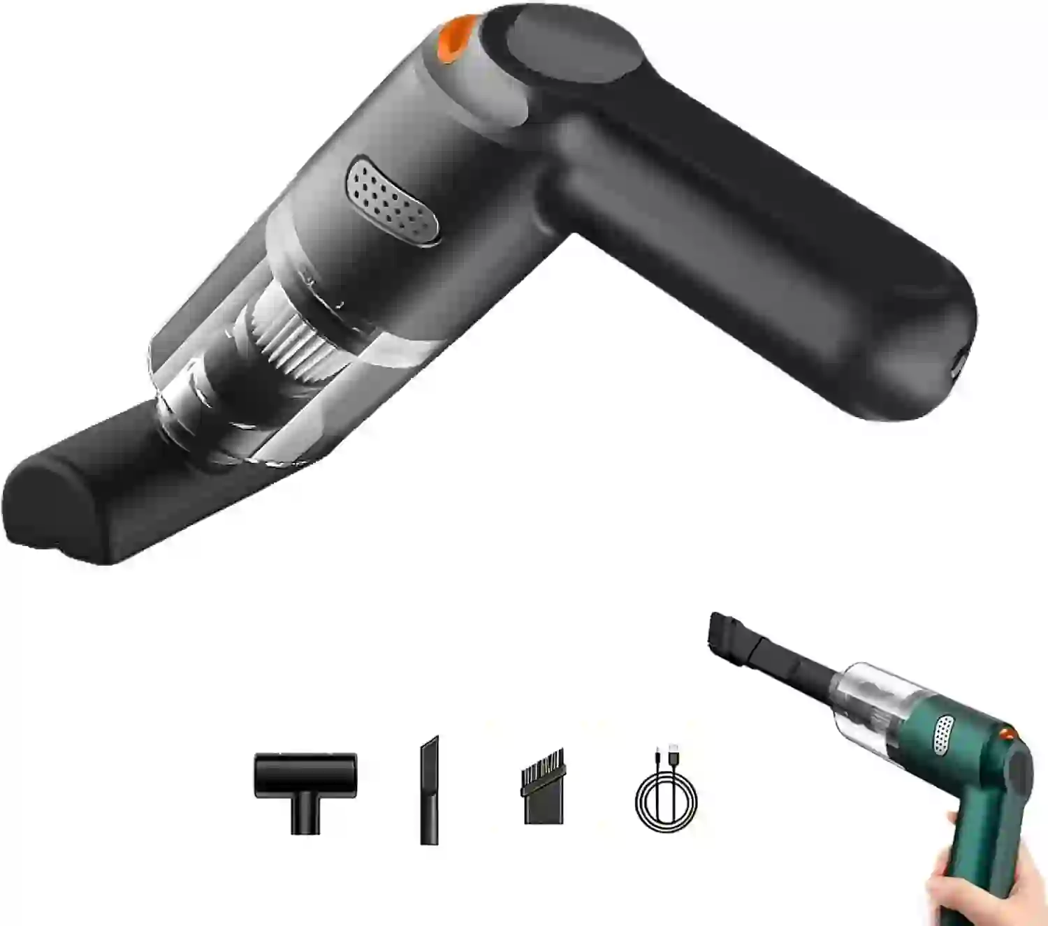 High-Power Cordless Vacuum Cleaner Kit for Car