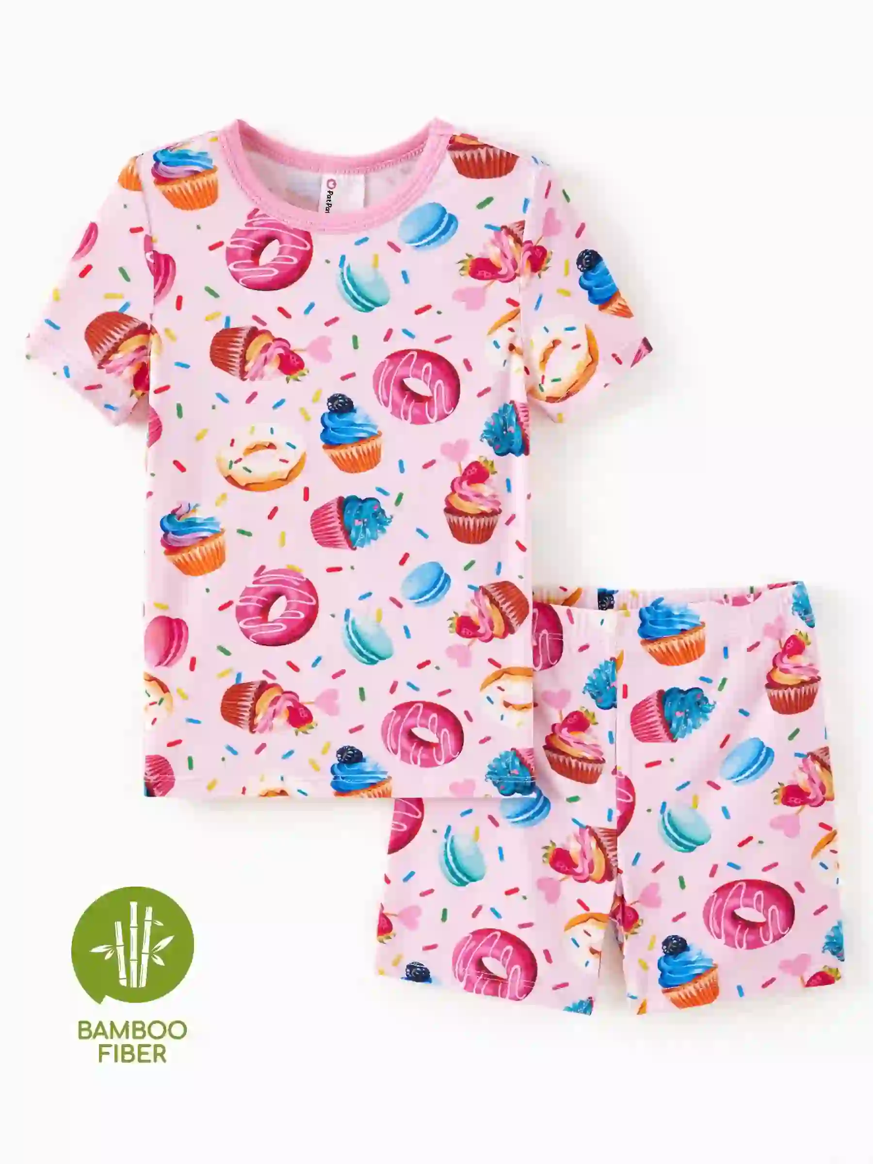 PatPat Girls Pajamas Toddler Clothes Viscose from Bamboo Kids