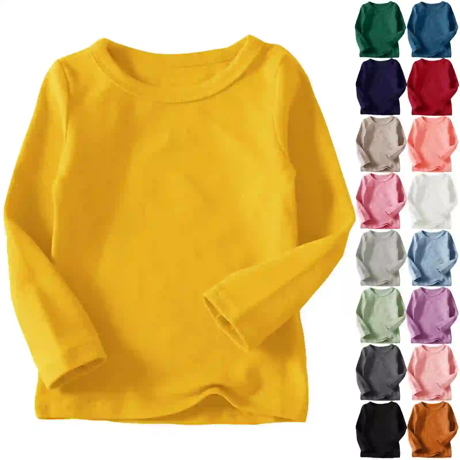 Guluxicc Toddler Kids Cotton T-Shirts Unisex Crew Neck