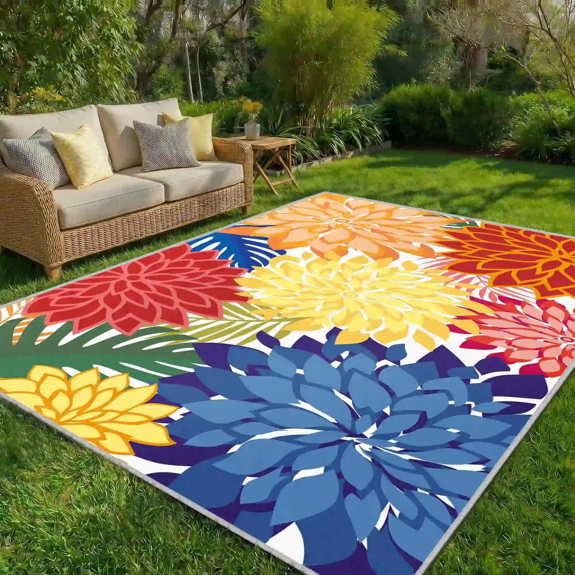 Arenarug 5'x8' Tropical Floral Outdoor Rug