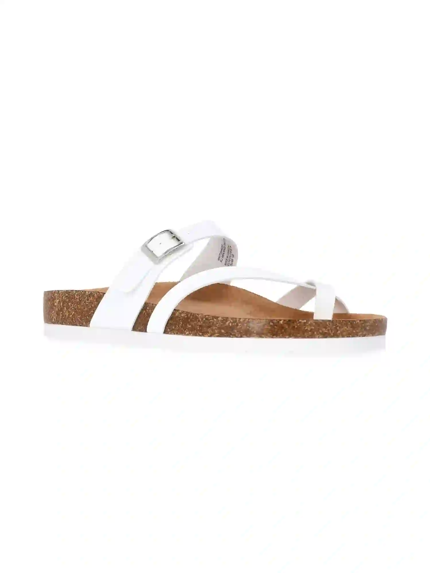 Time and Tru Women's Asymmetric Strap Footbed Sandals