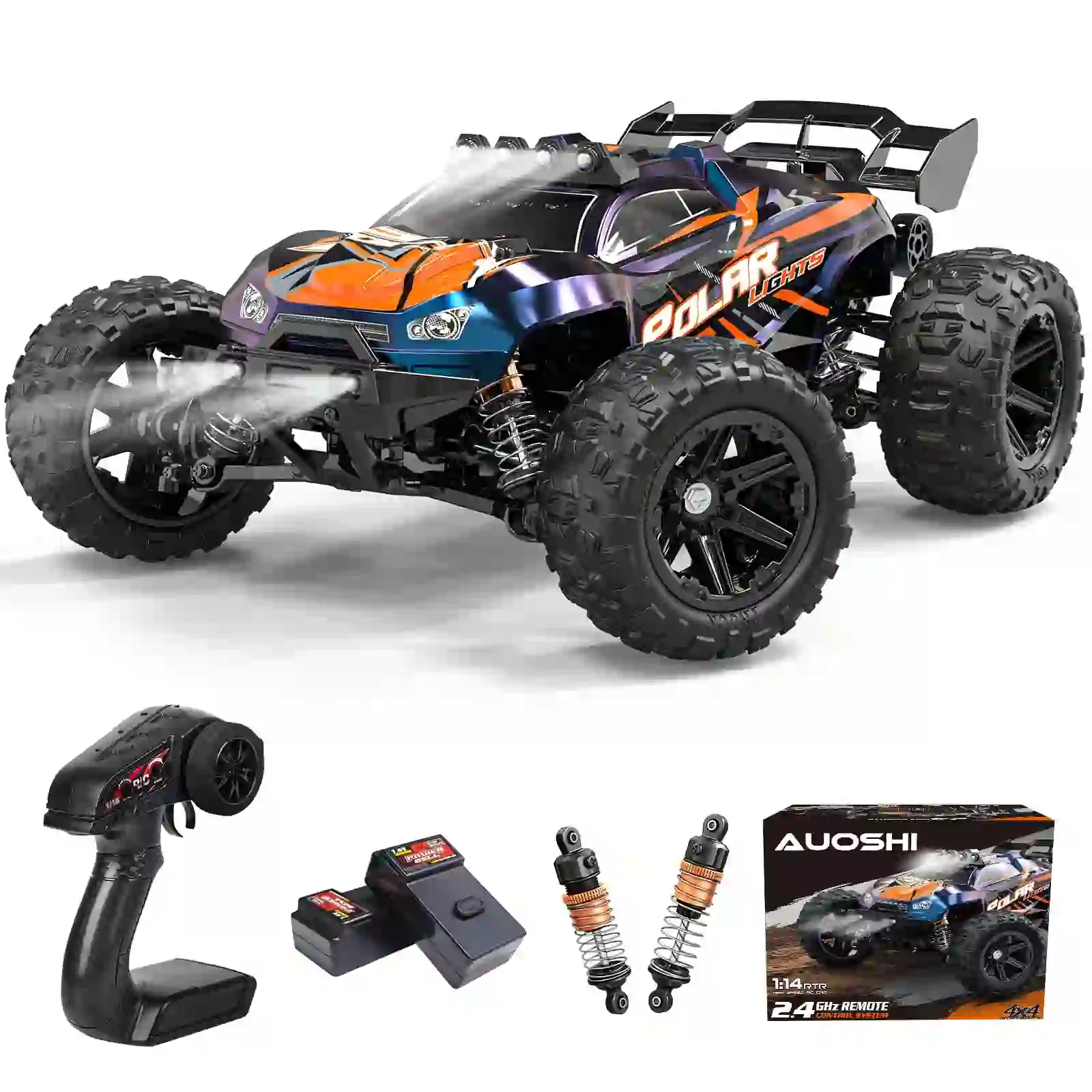 AUOSHI 1:14 Fast RC Toy Car,40+MPH Remote Control Off-Road Truck