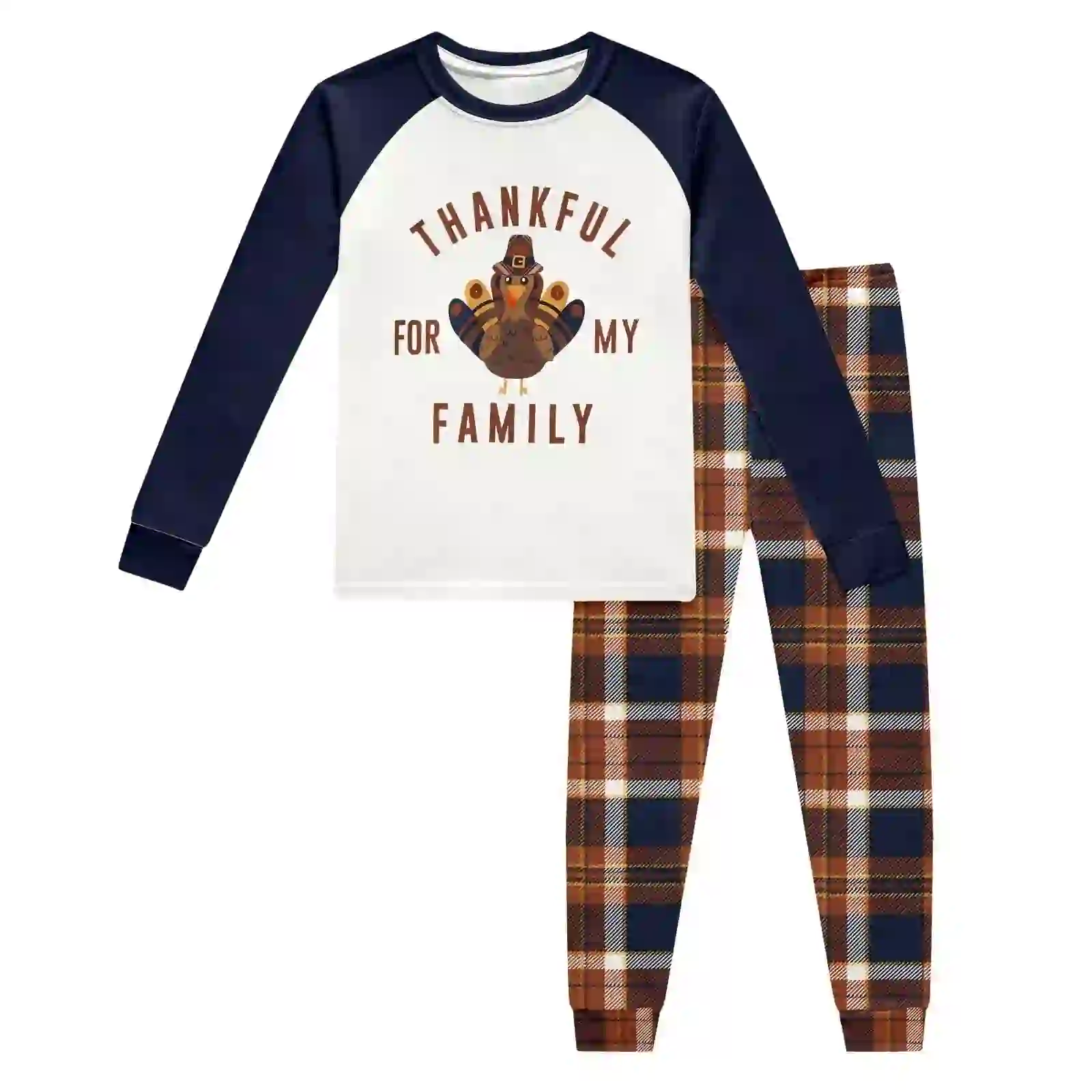 Tisuna Fall Pajamas Set For Kids Boys Soft Graphic Print