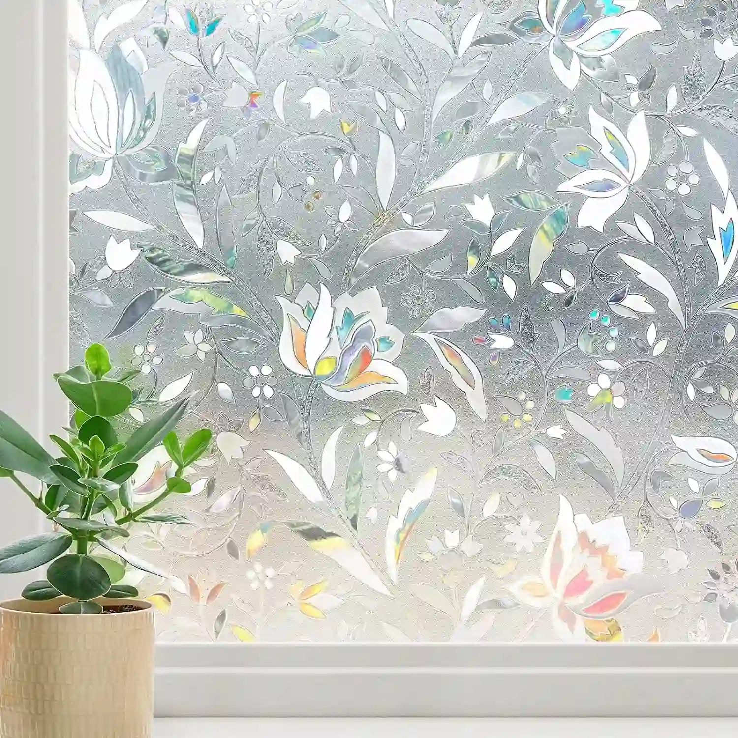 BSHAPPLUS 35.4" x 78.7" Privacy Window Film