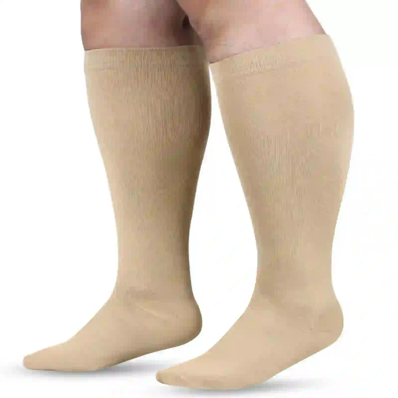 LIZUOJUN Stockings Wide Calf Compression Socks, Beige