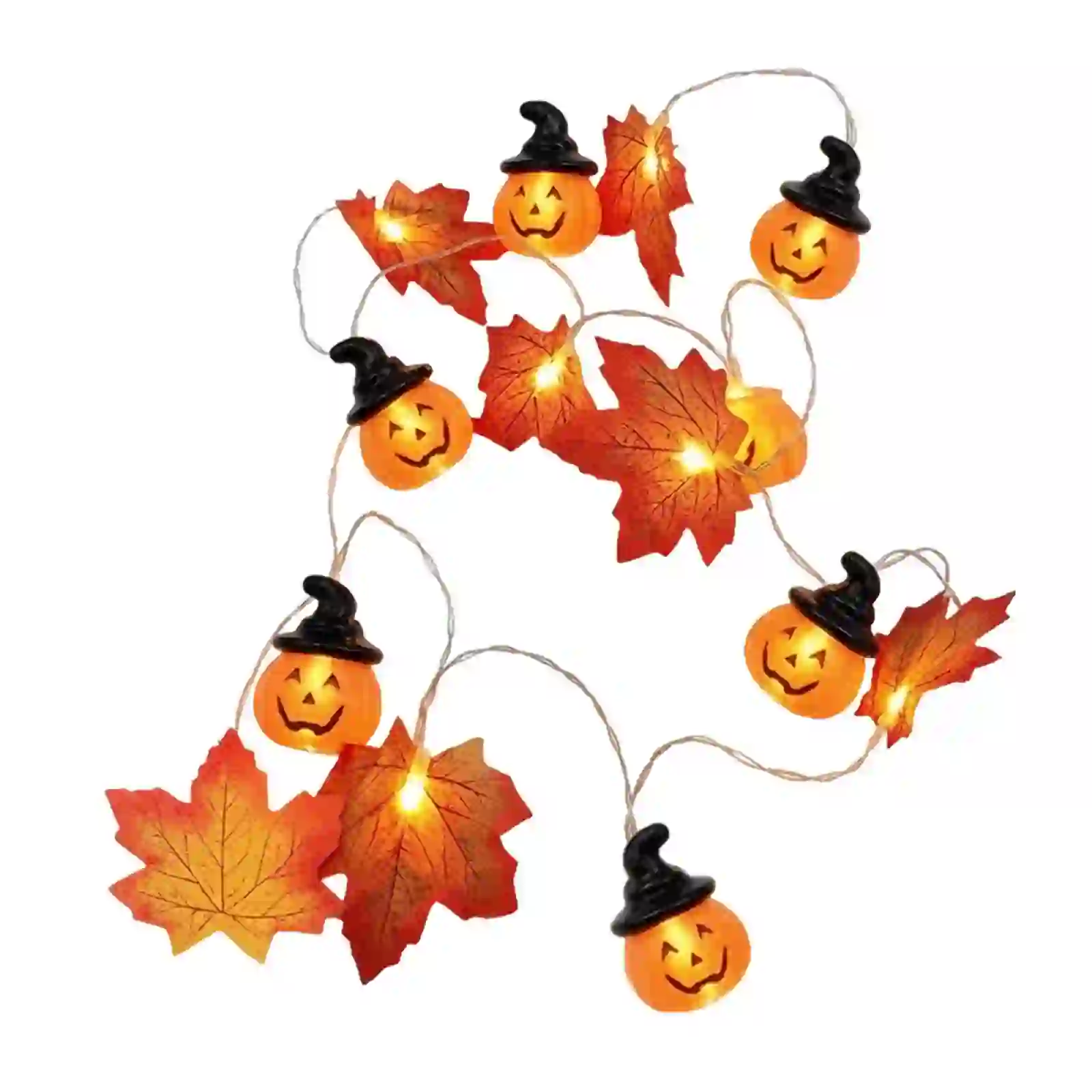 Pumpkin String Lights LED Hanging Decor