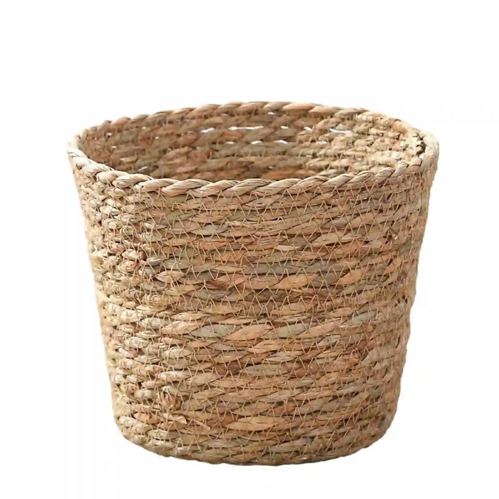 Woven Rattan Flower Pot for Indoor Plants