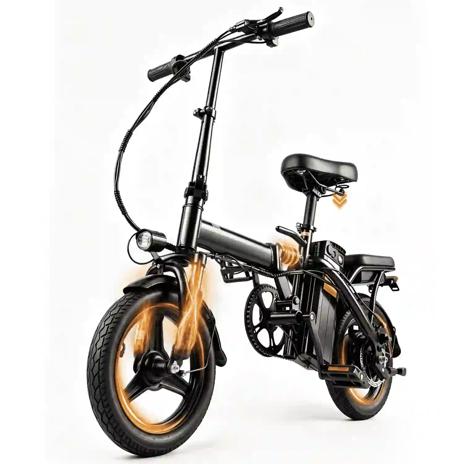 14" Folding Electric Bike for Adults Teens, UL2849