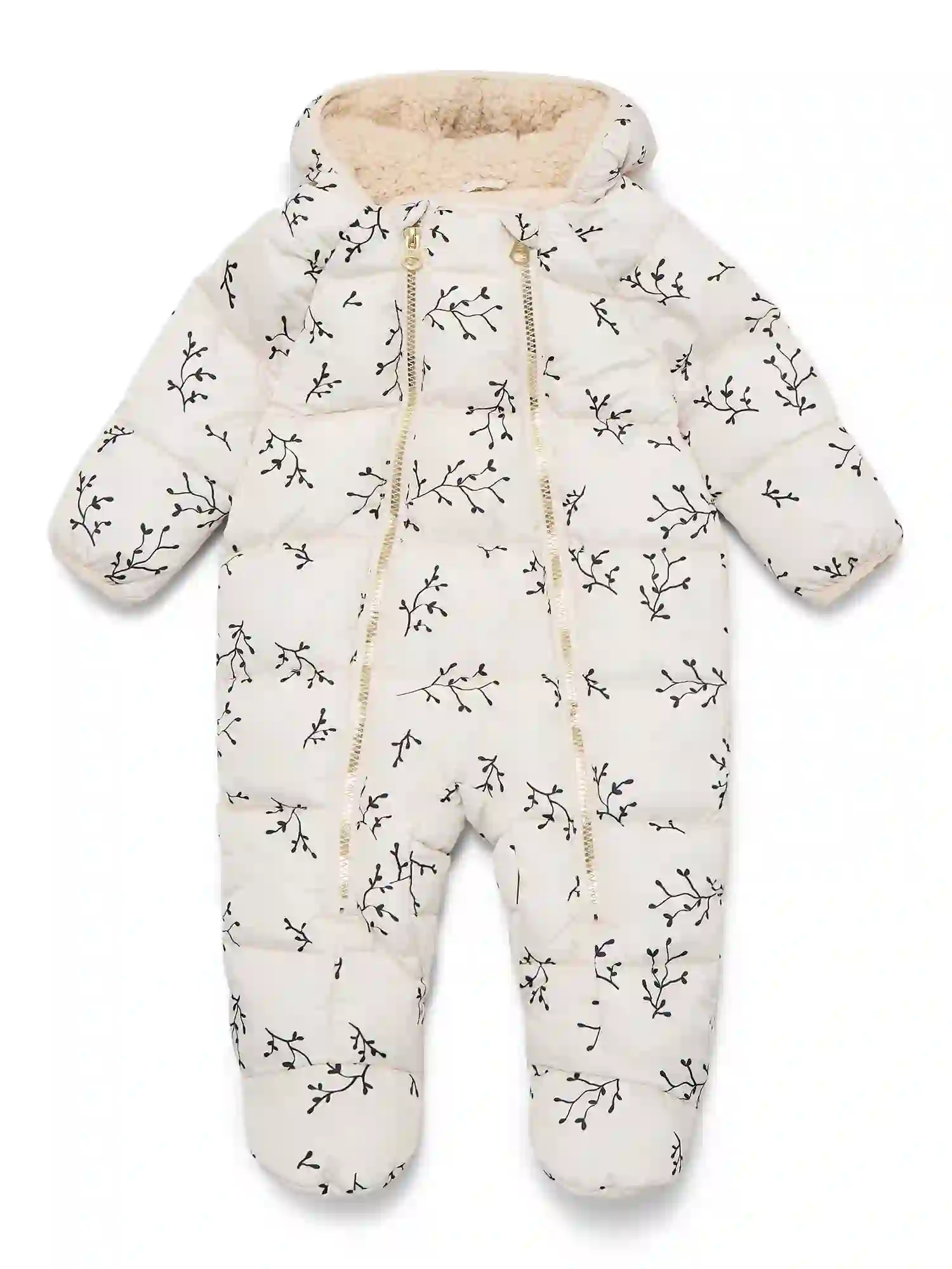 Jessica Simpson Baby Girls' Print Pram with Fleece Lined Hood