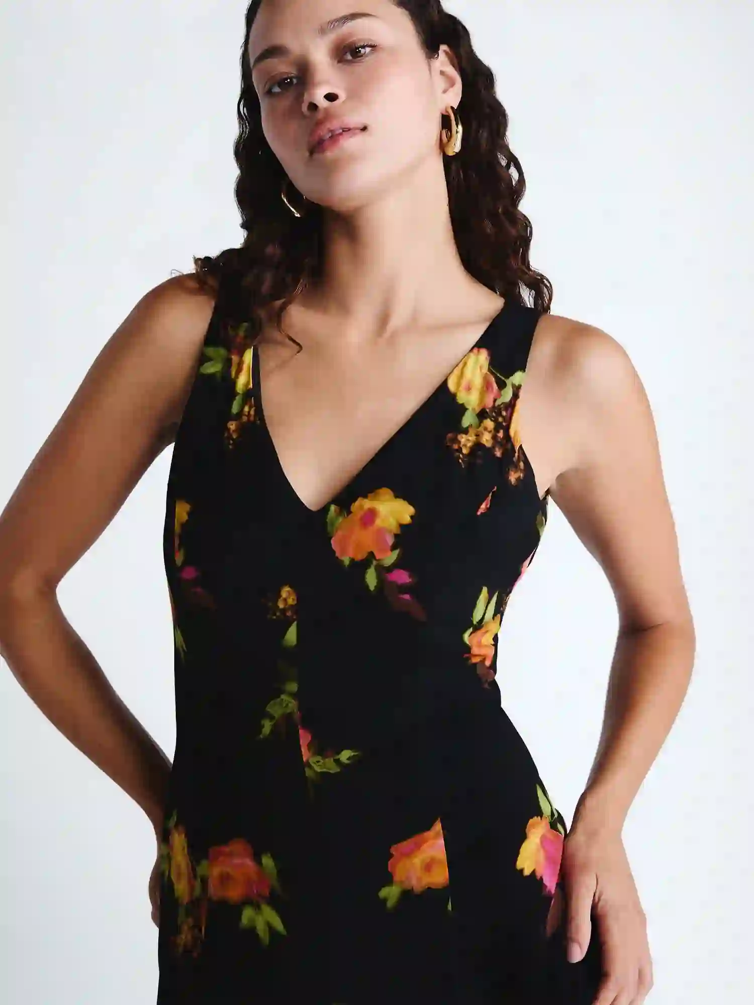 Scoop Women's and Women's Plus Maxi Godet Dress, Sizes 0-26W