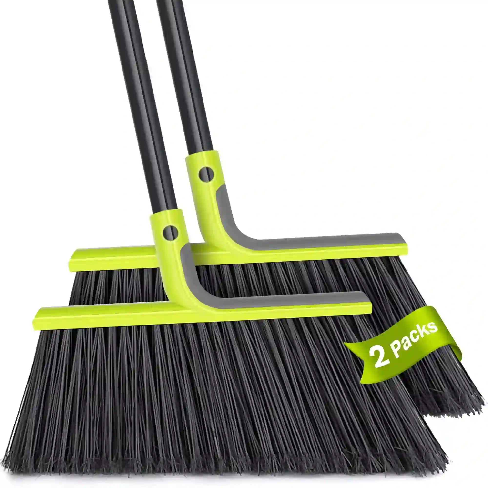 TidyBliss 2 Packs Outdoor Broom Heavy Duty