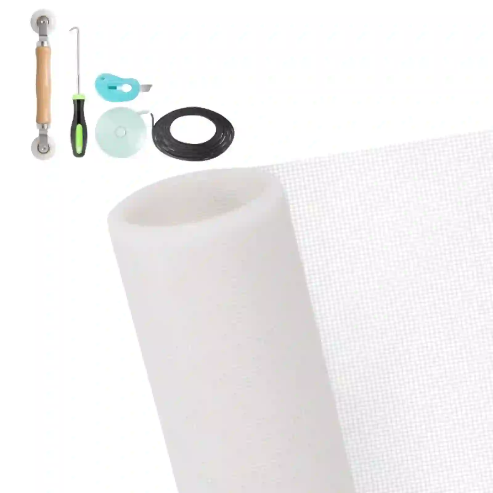 Window Screen Mesh 47"x79", Fiberglass DIY Screen Net, (White)