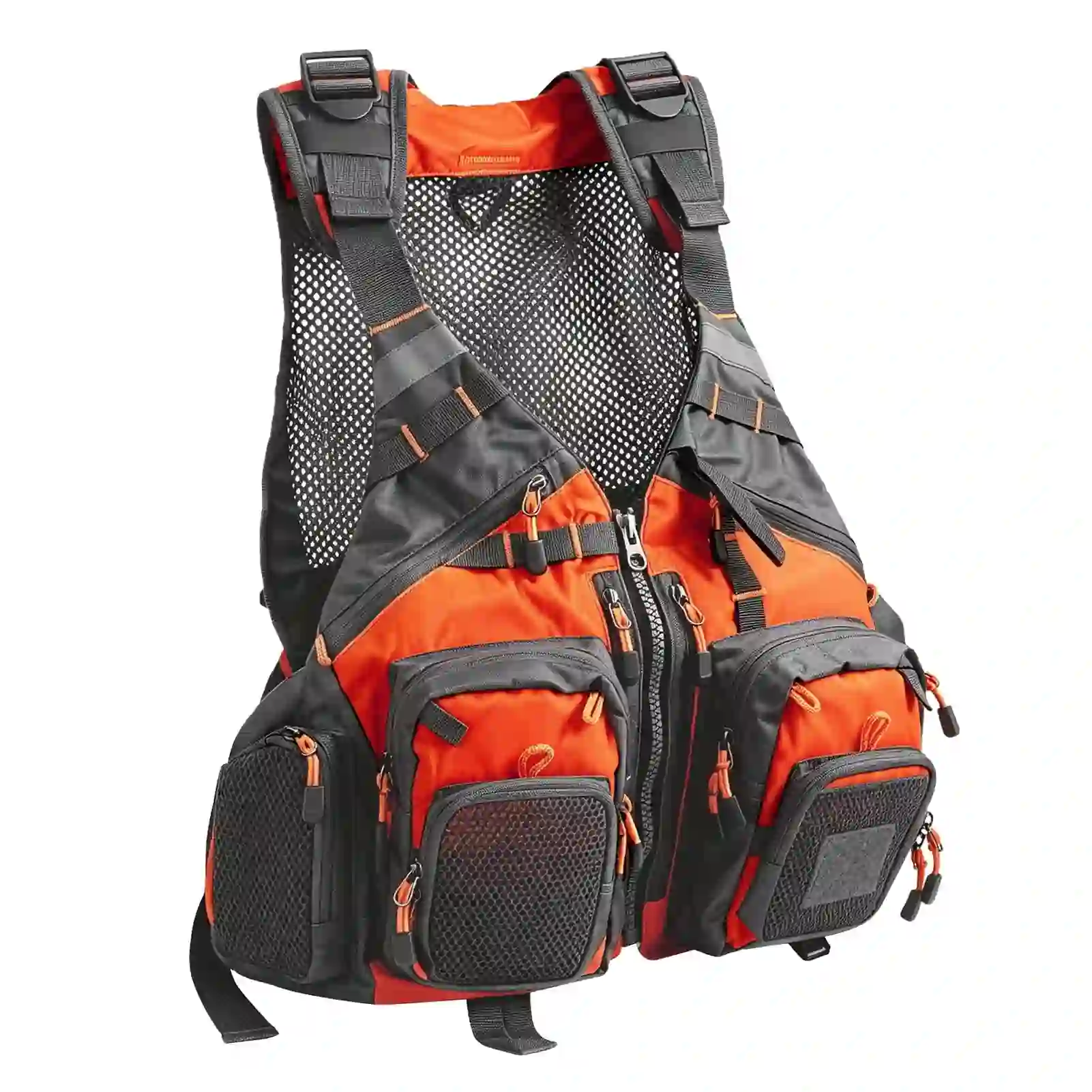 Fly Fishing Vest for Men Women, Orange