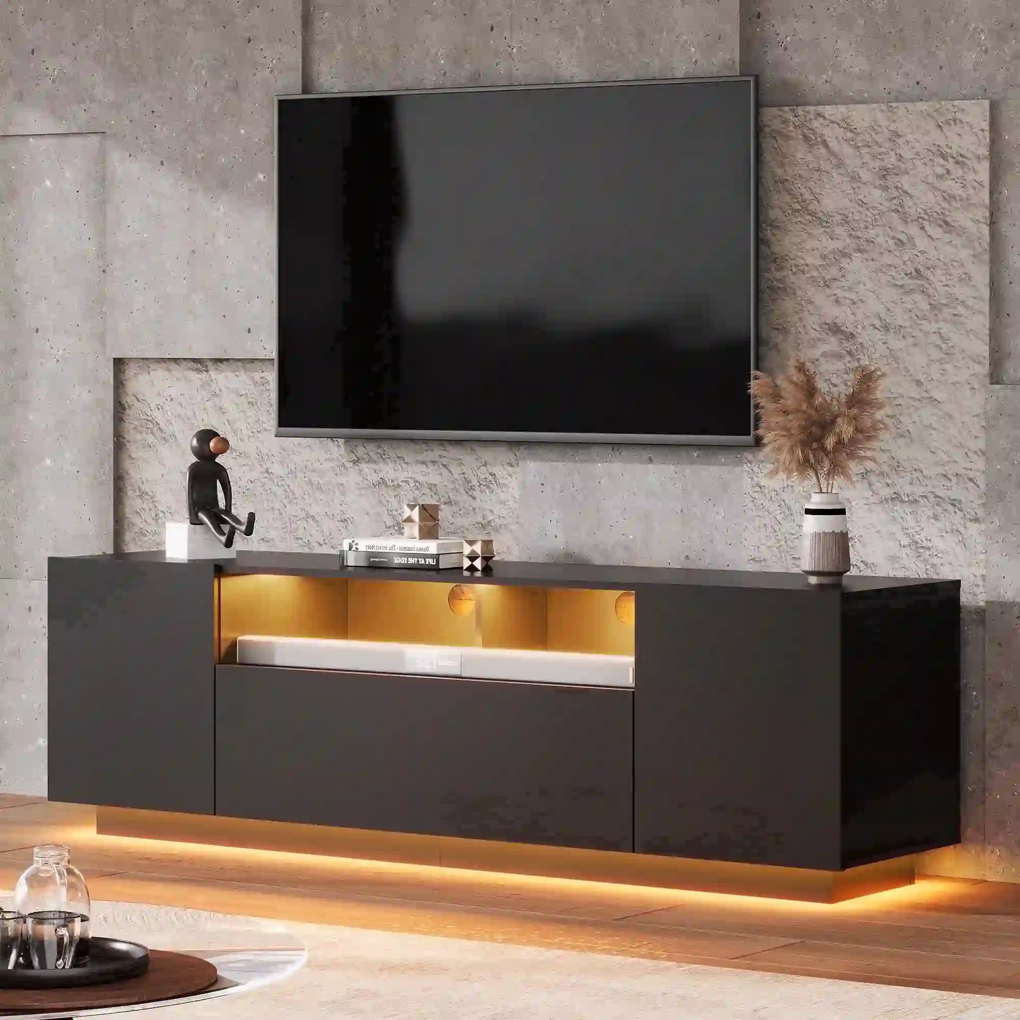 GALAXHERO TV Stand for TVs up to 65", Entertainment Center