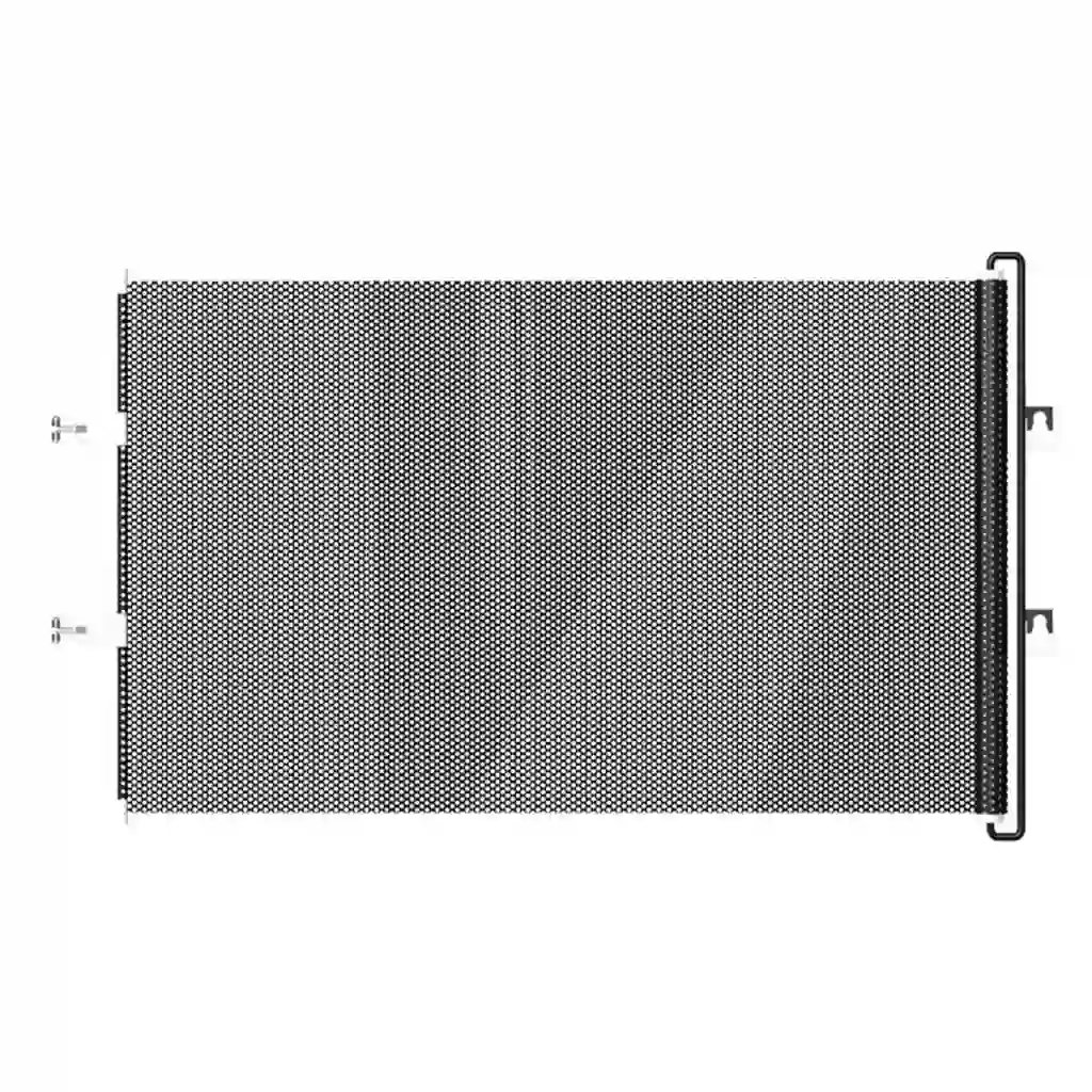 Black Pet Gate for Doorway and Room Entry Guidance Indoors Door