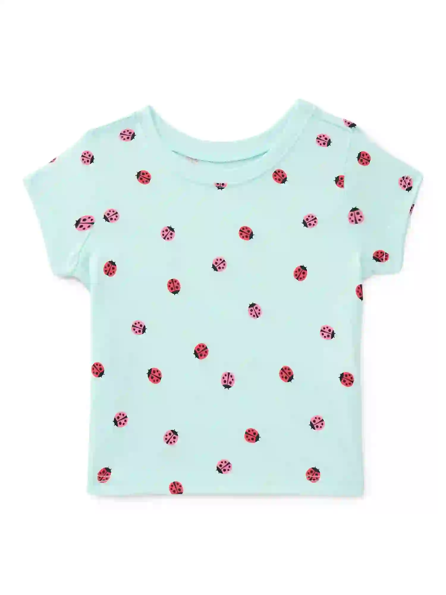 Wonder Nation Baby Girls Short Sleeve Crewneck Tee