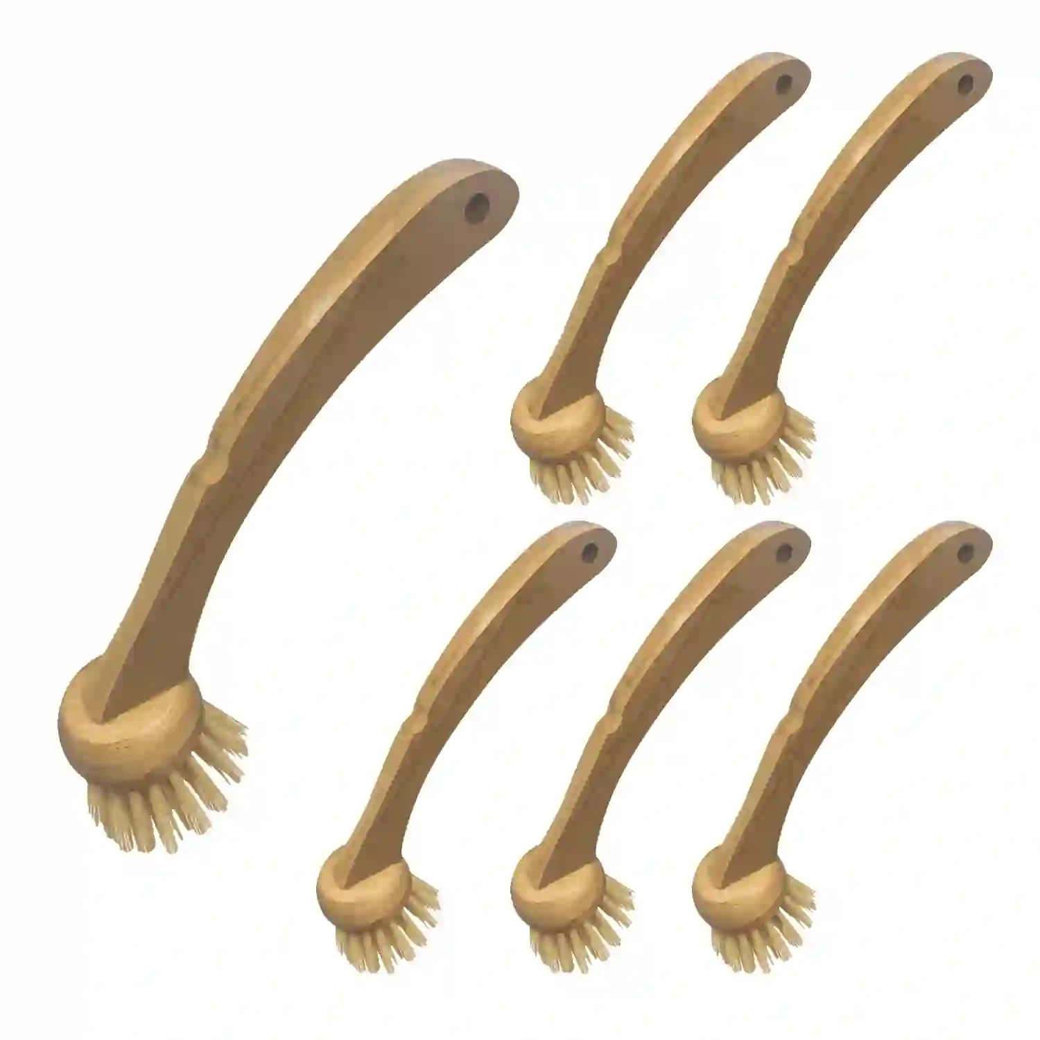 LOLA Eco-Clean Bamboo Dish Brush W/ Eco-Friendly Durable Bamboo